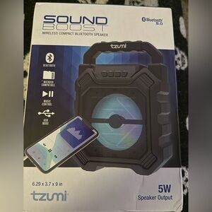 Sound Boost Wireless Bluetooth Speaker - Black and Blue